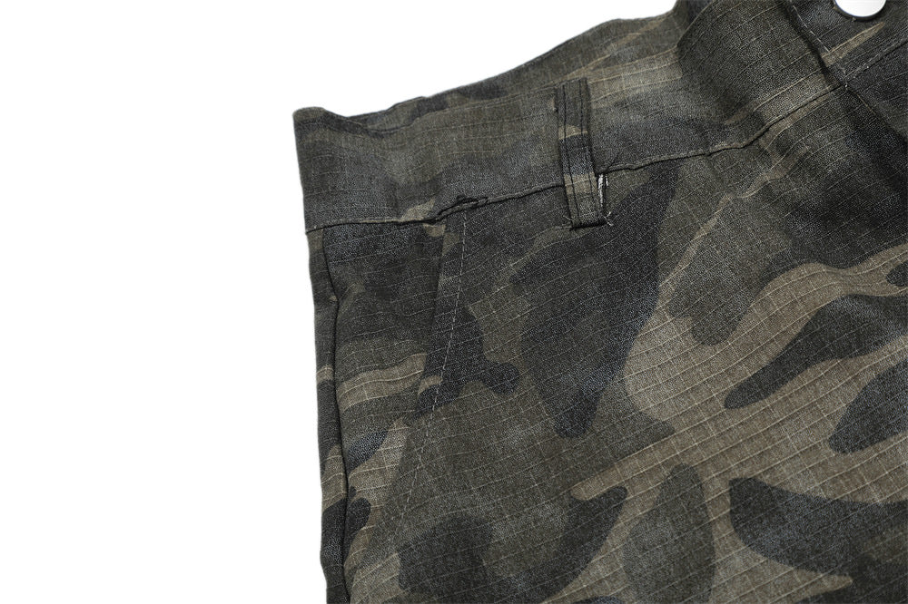 Retro Camouflage Machete Casual Pants