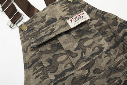Trendy American Retro Camouflage Pants