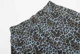 Leopard Print Wide Leg Cargo Pants