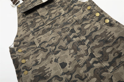 Trendy American Retro Camouflage Pants