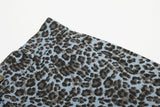 Leopard Print Wide Leg Cargo Pants