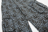 Leopard Print Wide Leg Cargo Pants