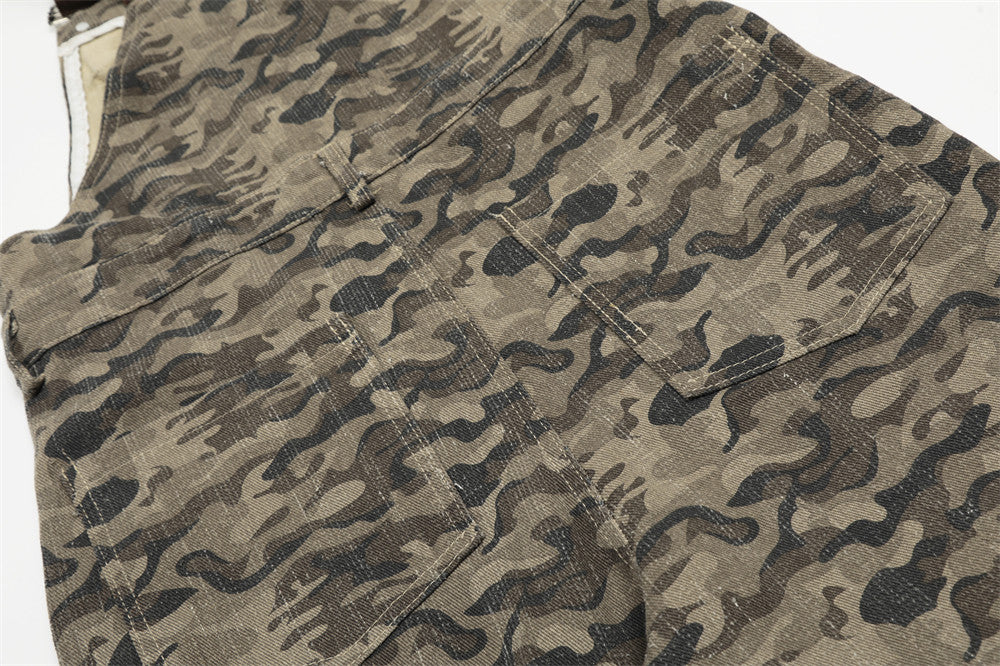Trendy American Retro Camouflage Pants