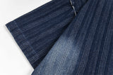 Vintage Denim Distressed Short Sleeve Shirt