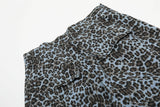 Leopard Print Wide Leg Cargo Pants