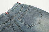 Cartoon Love Embroidery Denim Jeans