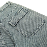 Vintage Punk Pleated Denim Trousers
