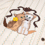 Color Blocking Vertical Stripe Cartoon Shirt