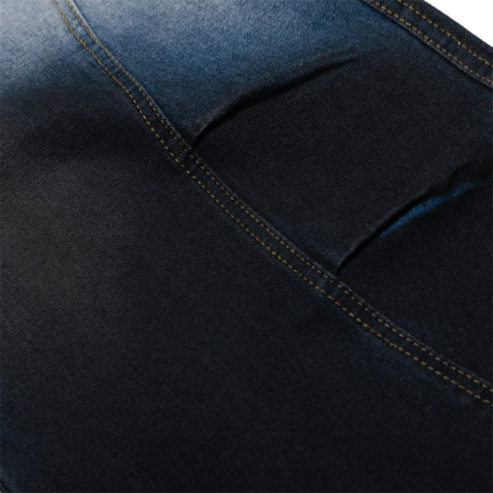Bold Gradient Tie Dye Pleated Jeans