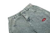 Vintage Punk Pleated Denim Trousers