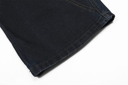 Bold Gradient Tie Dye Pleated Jeans