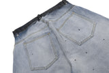Bold Gradient Tie Dye Pleated Jeans