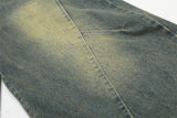 Vintage Washed Denim Scimitar Pants