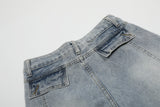 American Style Decorative Button Jeans Pants