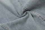 American Style Decorative Button Jeans Pants