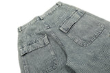Vintage Punk Pleated Denim Trousers