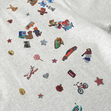 Casual Loose Fit Cartoon Print T-Shirt