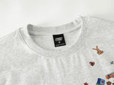 Casual Loose Fit Cartoon Print T-Shirt