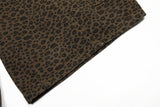 Leopard Denim Wide Leg Tooling Pants