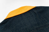 Contrast Color Loose Lapel Denim Shirt