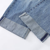 Loose Fit White Wide Leg Jeans