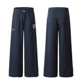 Vertical Stripe Loose Pants