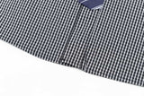 Stylish Plaid Color Block Shirt