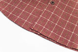 Plaid Hip Hop Bear Embroidered Shirt