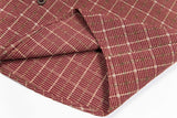 Plaid Hip Hop Bear Embroidered Shirt