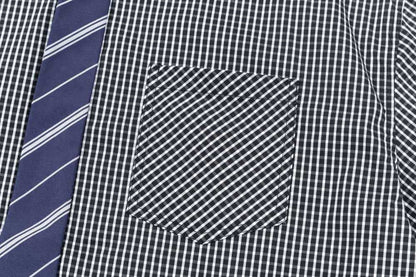 Stylish Plaid Color Block Shirt