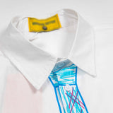 Hand Painted Graffiti Tie Summer Shirt