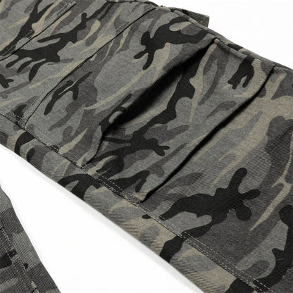 Y2K Style Camouflage Retro Jeans