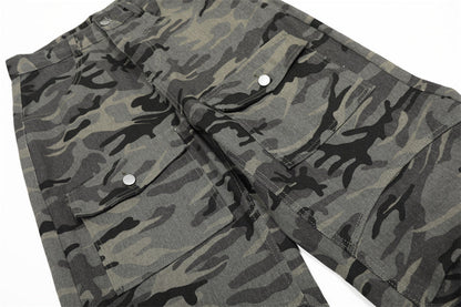 Y2K Style Camouflage Retro Jeans