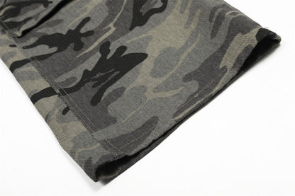 Y2K Style Camouflage Retro Jeans