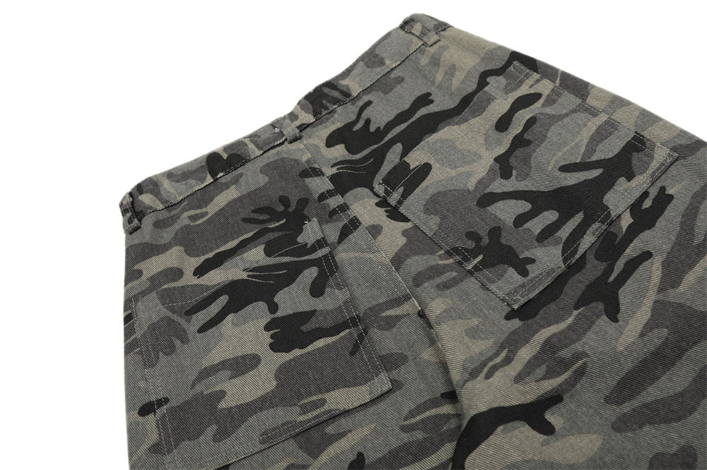 Y2K Style Camouflage Retro Jeans