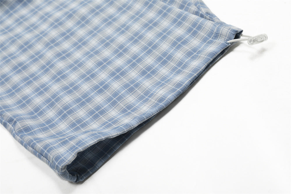Trendy Plaid Loose Wide Leg Pants