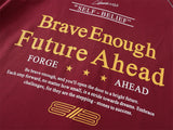 Loose Letter Print Raglan T-Shirt