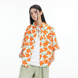 Trendy Hawaiian Floral Print Short-Sleeve Shirt