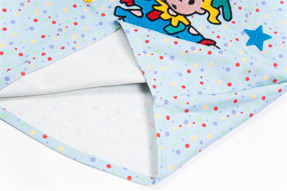 Trendy Polka Dot Cartoon Print Shirt