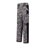 Ripped Camouflage Workwear Trousers with Pants