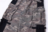 Ripped Camouflage Workwear Trousers with Pants