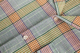 Retro Plaid Loose Casual Short Shirt