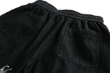 Whimsical Colorblock Cat Denim Shorts