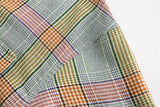 Retro Plaid Loose Casual Short Shirt