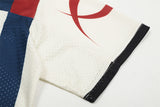 Breathable Colorblock Mesh V-Neck T-Shirt
