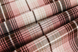 Plaid Lace Stitching Short Sleeve Shirt