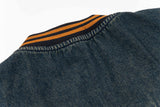 Vintage Embroidered Denim Short Sleeve Shirt