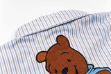 Cartoon Vertical Stripe Summer Boys Shirt