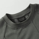 Trendy Solid Color Round Neck T-Shirt