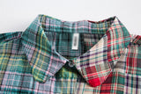 Plaid Short Sleeved Mens Casual Shirt